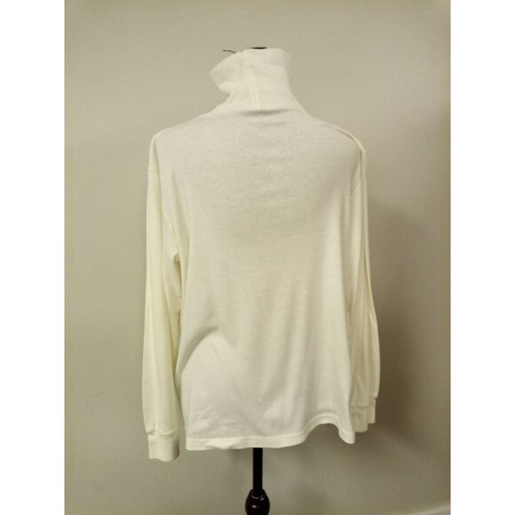 Bundle of 3 Off White Turtle Neck Tops Shirts Size L - Picture 14 of 15